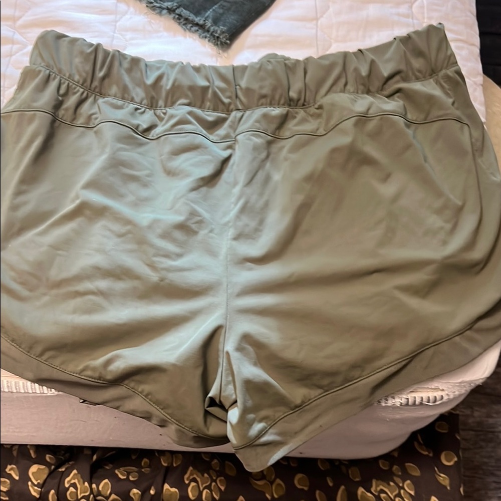 Avia Women's Athletic Shorts - Olive Green - Picture 2 of 4